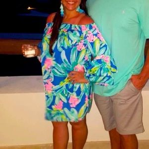Lily Pulitzer Vibrant, Silky Mini Dress